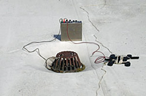 Photo 1 showing battery and equipment used to conduct the low voltage test