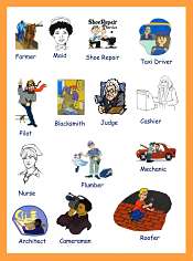 Occupations vocabulary for kids